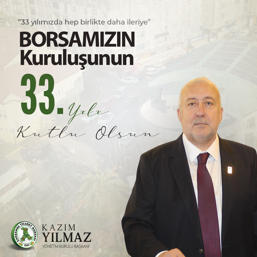 Borsa'nın Kuruluşunun 33.yılı Kutlu Kutlu Olsun